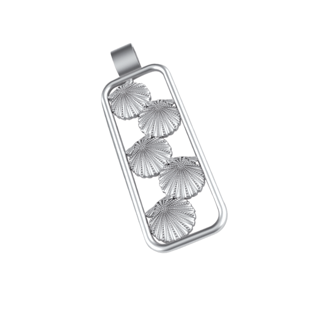 SS 5 Scallop Shell PENDANT