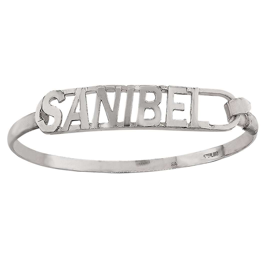 Sterling Silver 7" Sanibel Island Bangle Bracelet