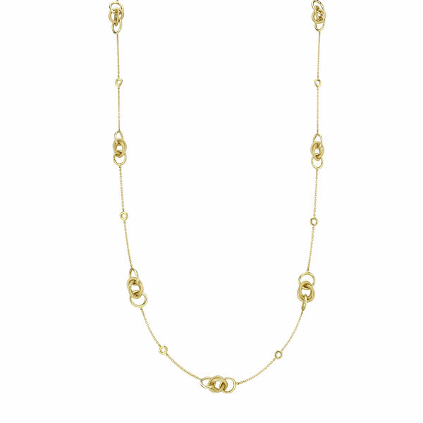 Sloan Street 18 Karat Yellow Gold Link Chain with Stride Detail