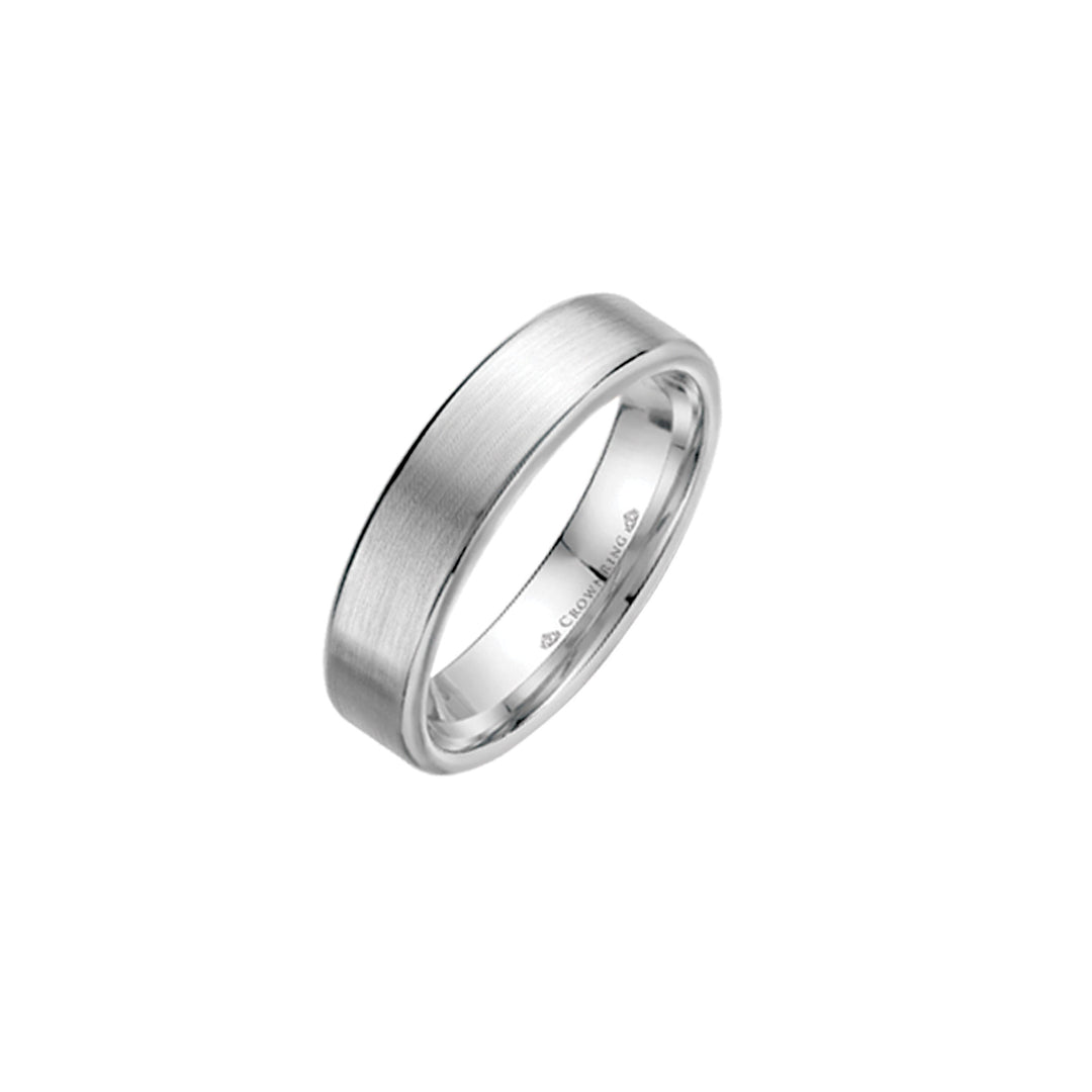 14k White Gold 5.5mm wedding band