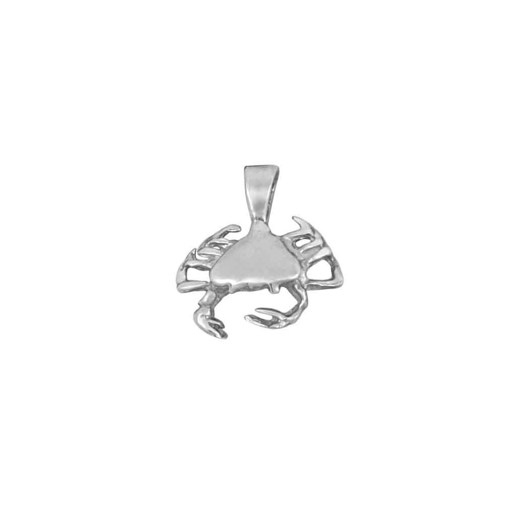 Sterling Silver Tiny Crab Pendant