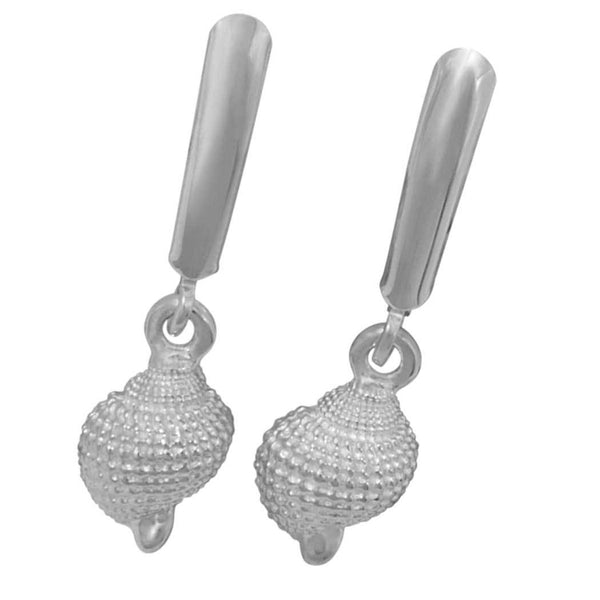 Sterling Silver Tiny Nutmeg Euro Wire Earrings