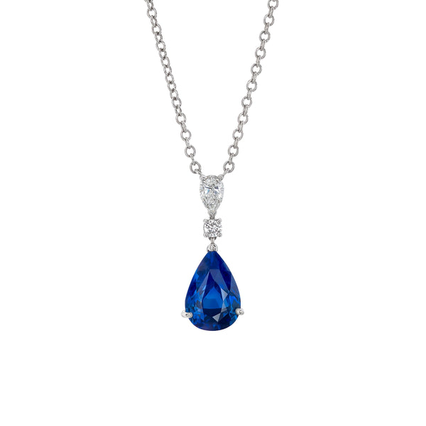 Oscar Heyman Platinum Sapphire and Diamond Necklace