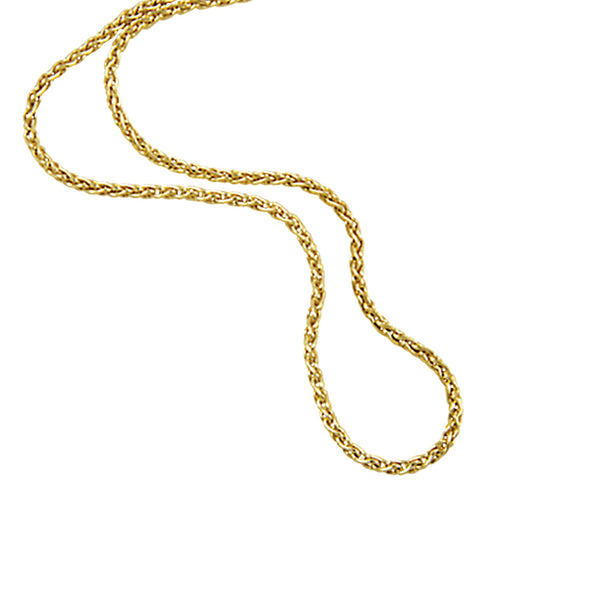 14k Yellow Gold 1.4mm Parisian Wheat Chain 18"