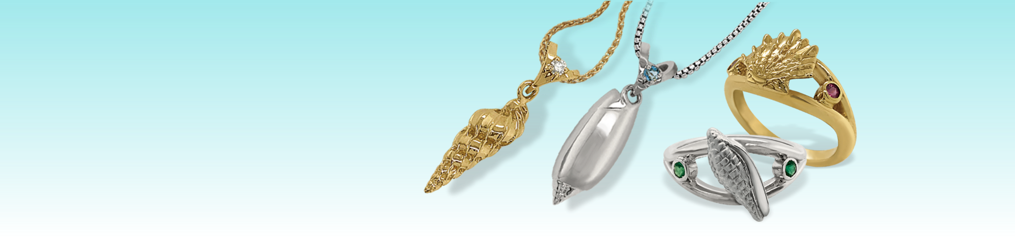 Scallop Birthshell Jewelry