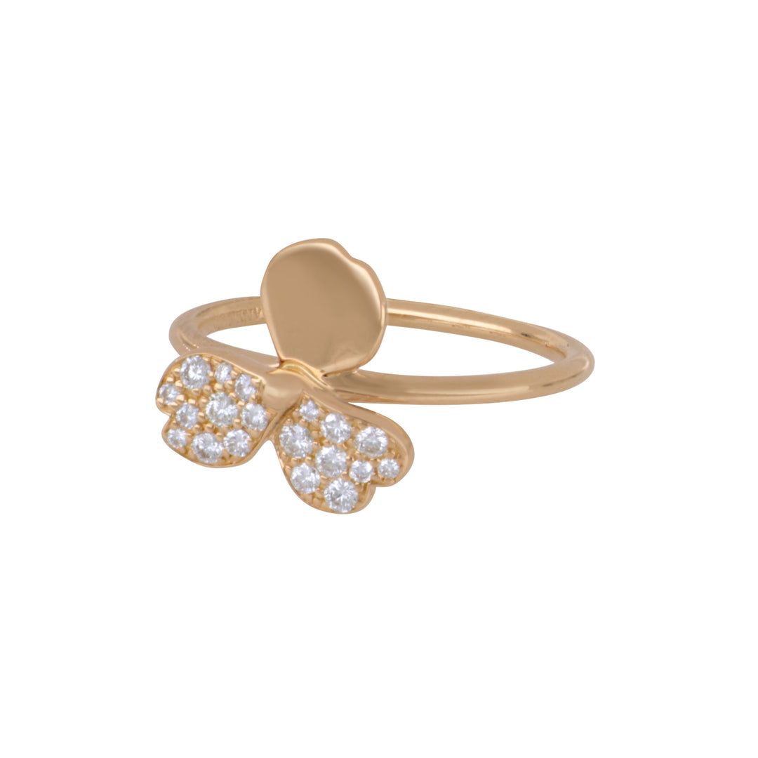 Congress Estate Tiffany & Co. 18K Rose Gold Paper Flower Ring