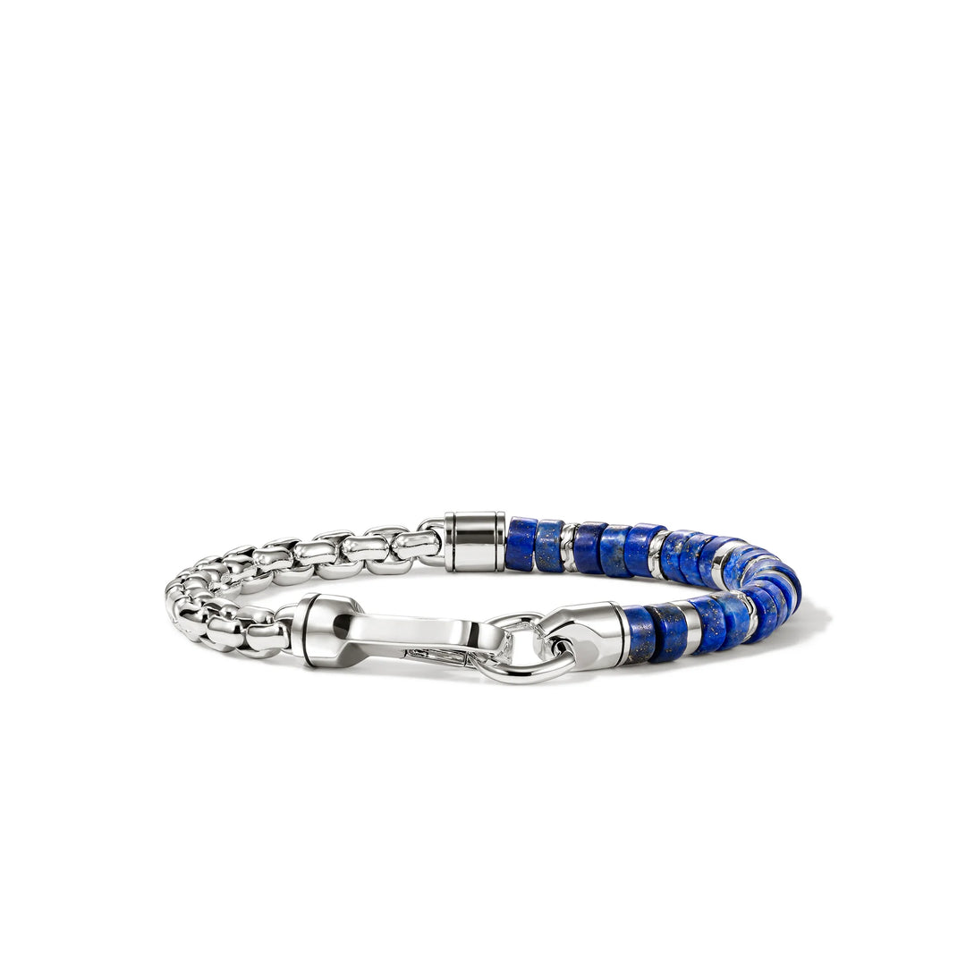 John Hardy Heishi Chain Bracelet with Lapis, XL