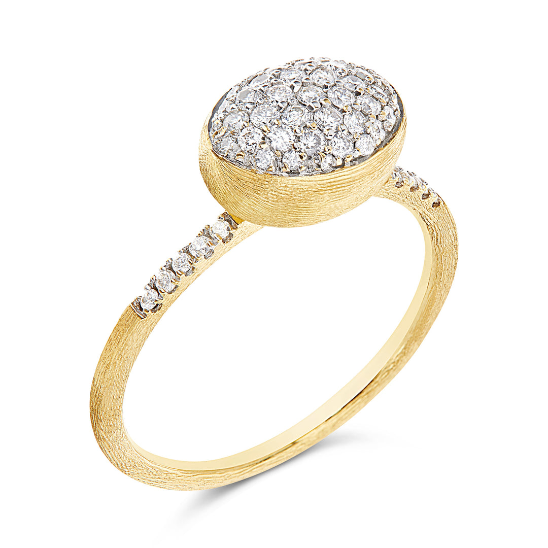 Nanis 18K Yellow Gold Dancing Élite 0.21 ctw Diamond Ring, Size 7
