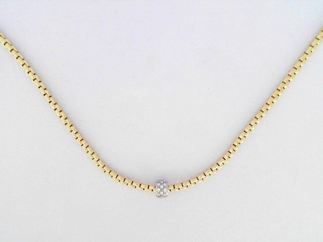 FOPE Eka Tiny Flex'it 18K Yellow Gold Diamond Necklace