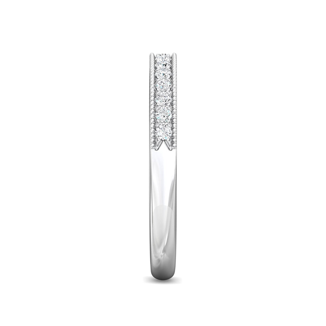 Platinum White Micropave Wedding Band from the Micropave collection - 5137SRWB-.15_PlatW