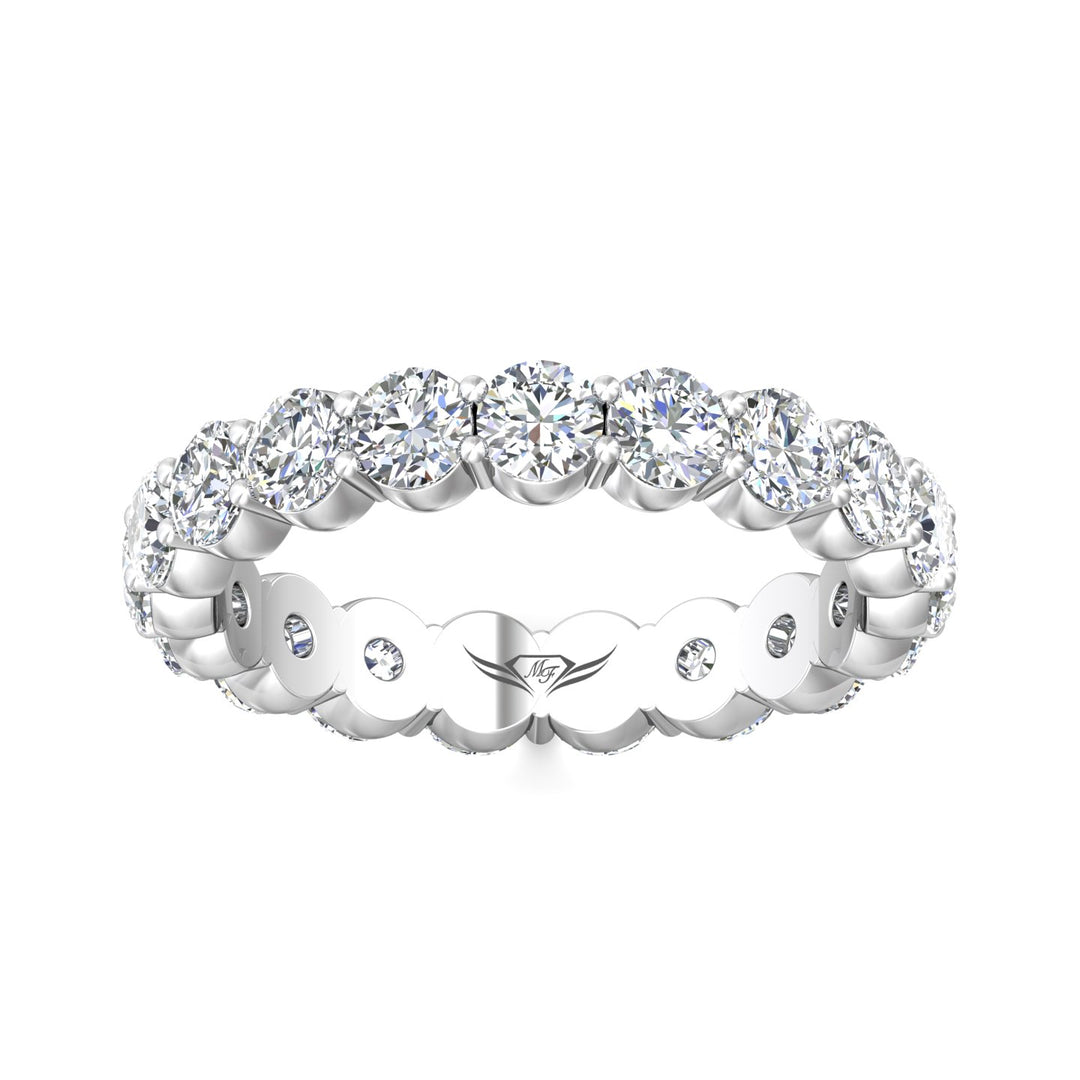 Channel/Shared Prong Wedding Band from the Channel/Shared Prong collection