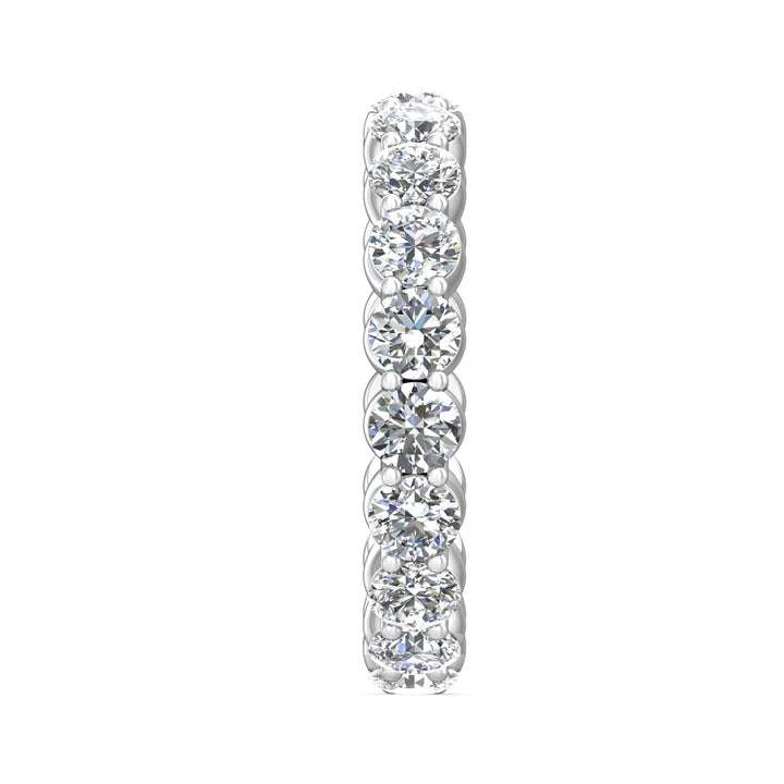 Platinum White Channel/Shared Prong Wedding Band from the Channel/Shared Prong collection - 5139FMWB_PlatW