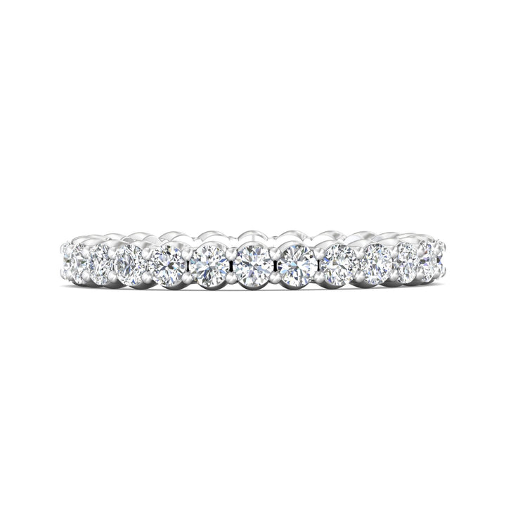Platinum White Channel/Shared Prong Wedding Band from the Channel/Shared Prong collection - 5139FXSWB_PlatW