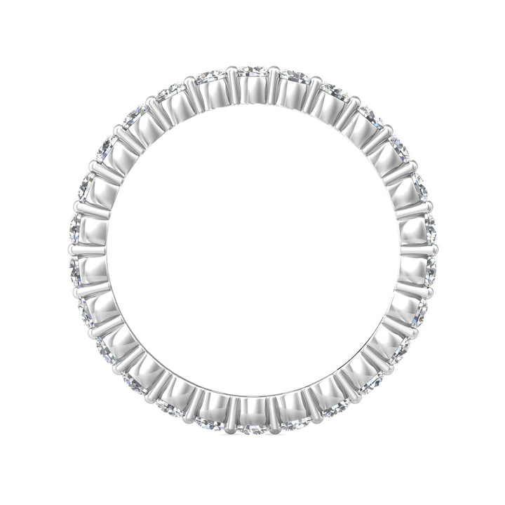 Channel/Shared Prong Wedding Band from the Channel/Shared Prong collection
