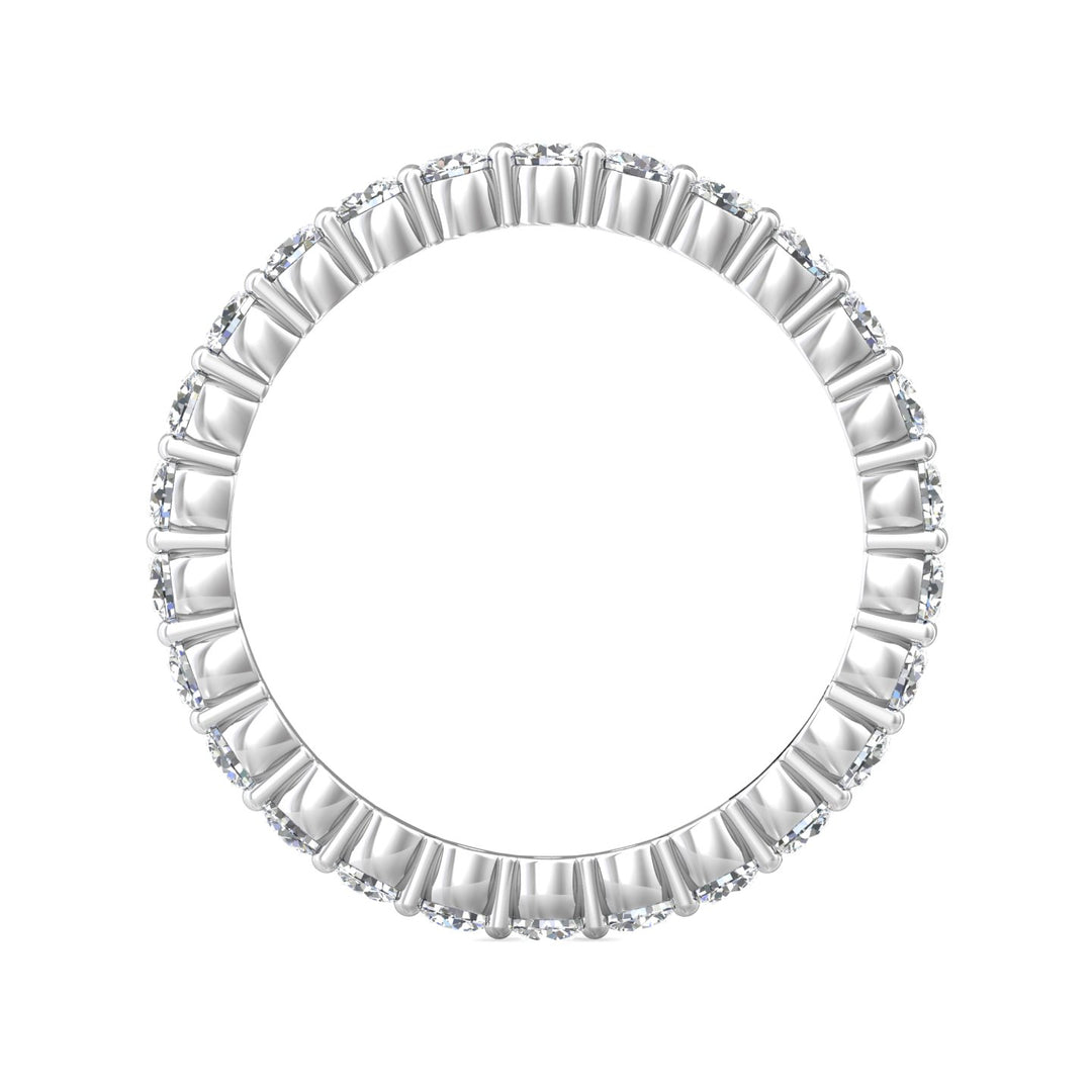 Platinum White Channel/Shared Prong Wedding Band from the Channel/Shared Prong collection - 5139FXSWB_PlatW