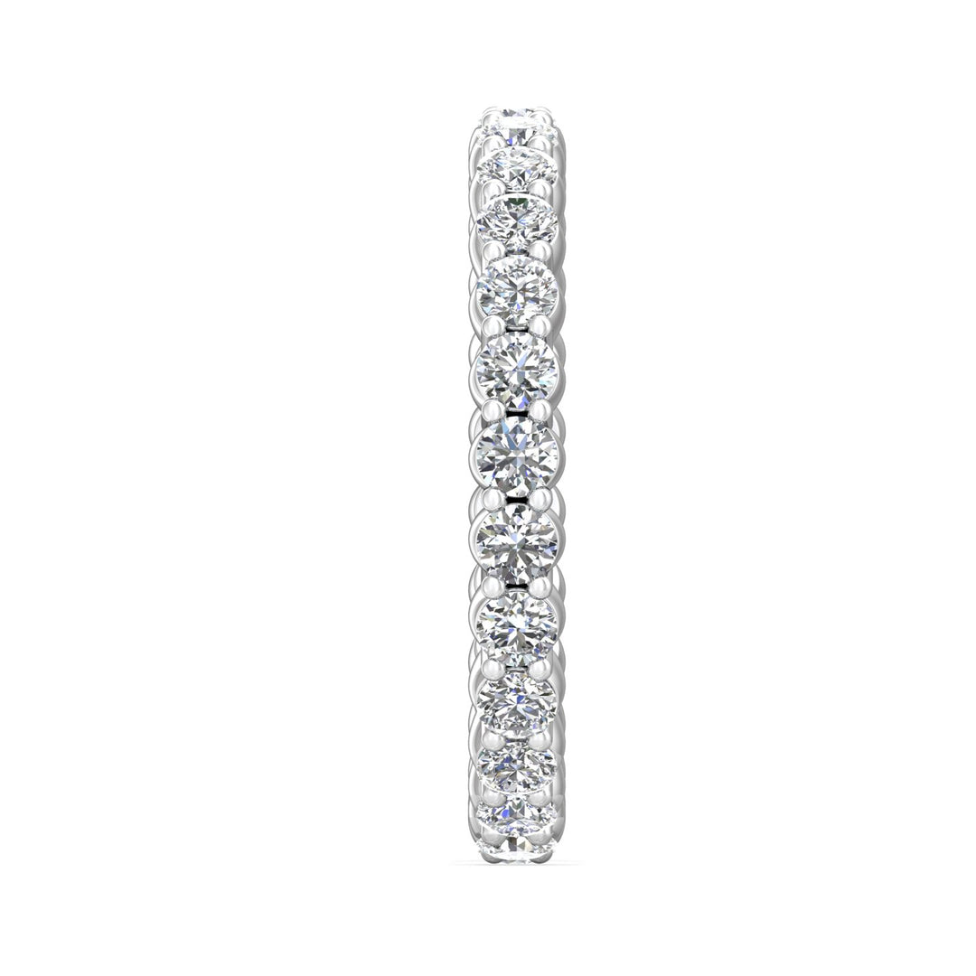 Platinum White Channel/Shared Prong Wedding Band from the Channel/Shared Prong collection - 5139FXSWB_PlatW