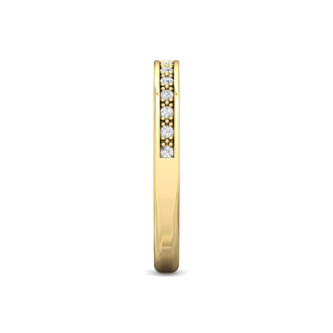18K Gold Yellow Micropave Wedding Band from the Micropave collection - 5190WB_18KY