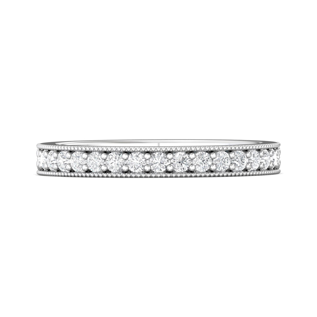 Platinum White Micropave Wedding Band from the Micropave collection - 5204WB_PlatW