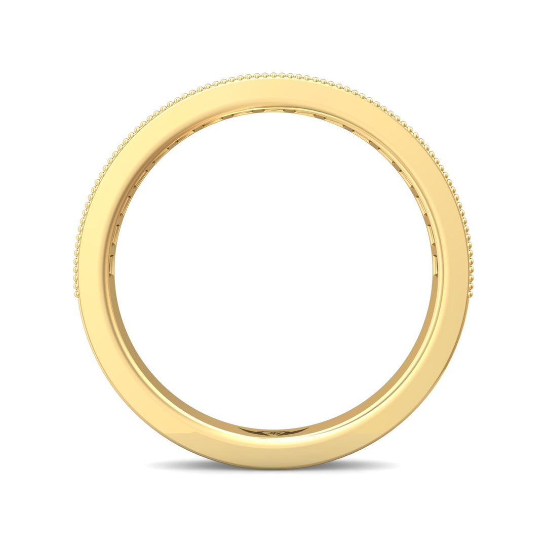 14K Gold Yellow Micropave Wedding Band from the Micropave collection - 5204WB_14KY