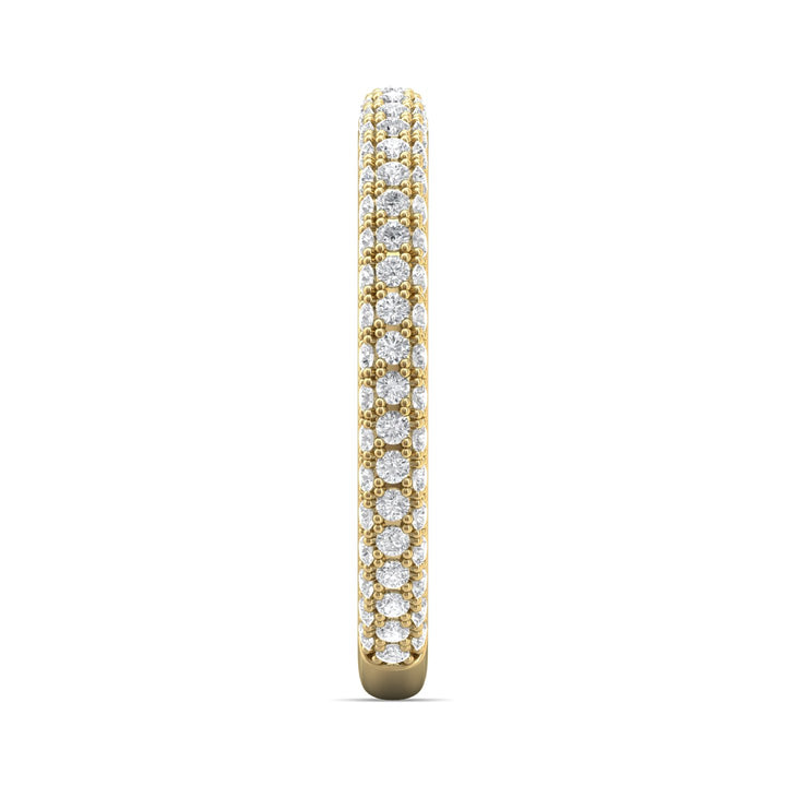 14K Gold Yellow Micropave Wedding Band from the Micropave collection - 5211SCUWB_14KY