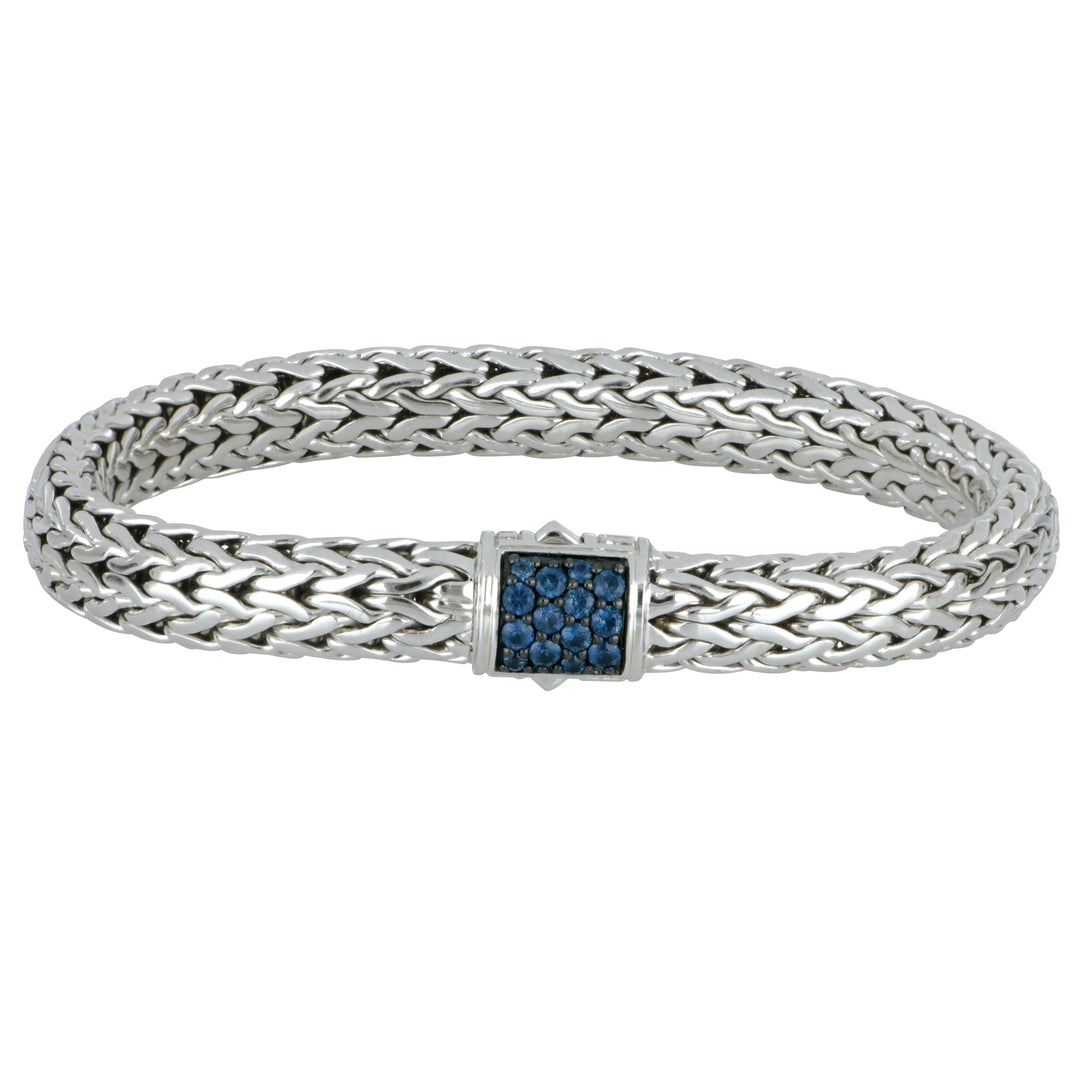 John Hardy Sterling Silver Blue Sapphire Icon Bracelet