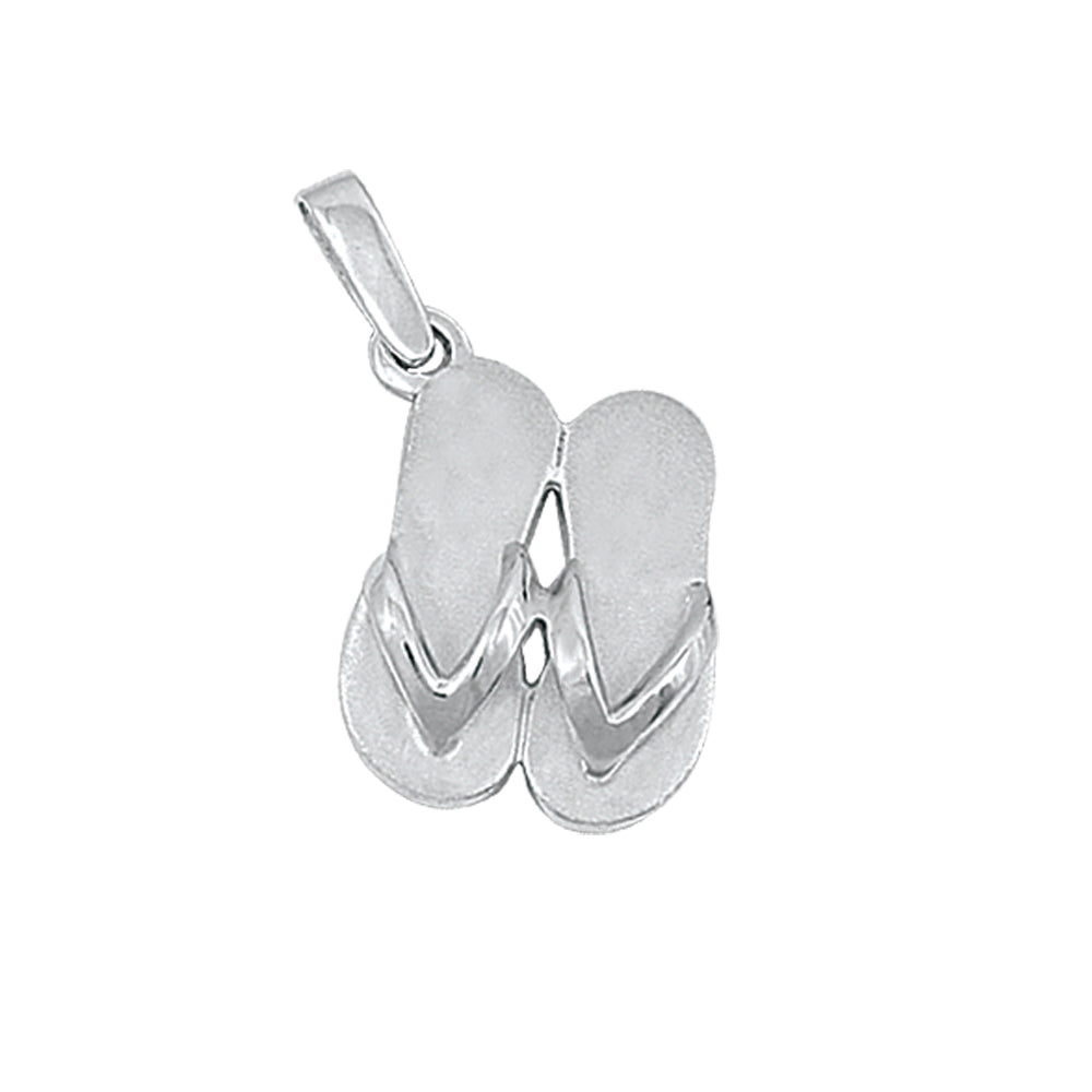 Sterling Silver Double Sandal Pendant
