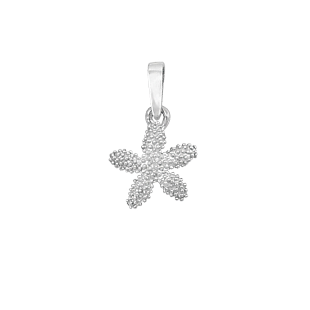 Sterling Silver Knobby Starfish Pendant