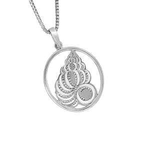 Sterling Silver "Bailey Shell Museum" Pendant with 18” chain