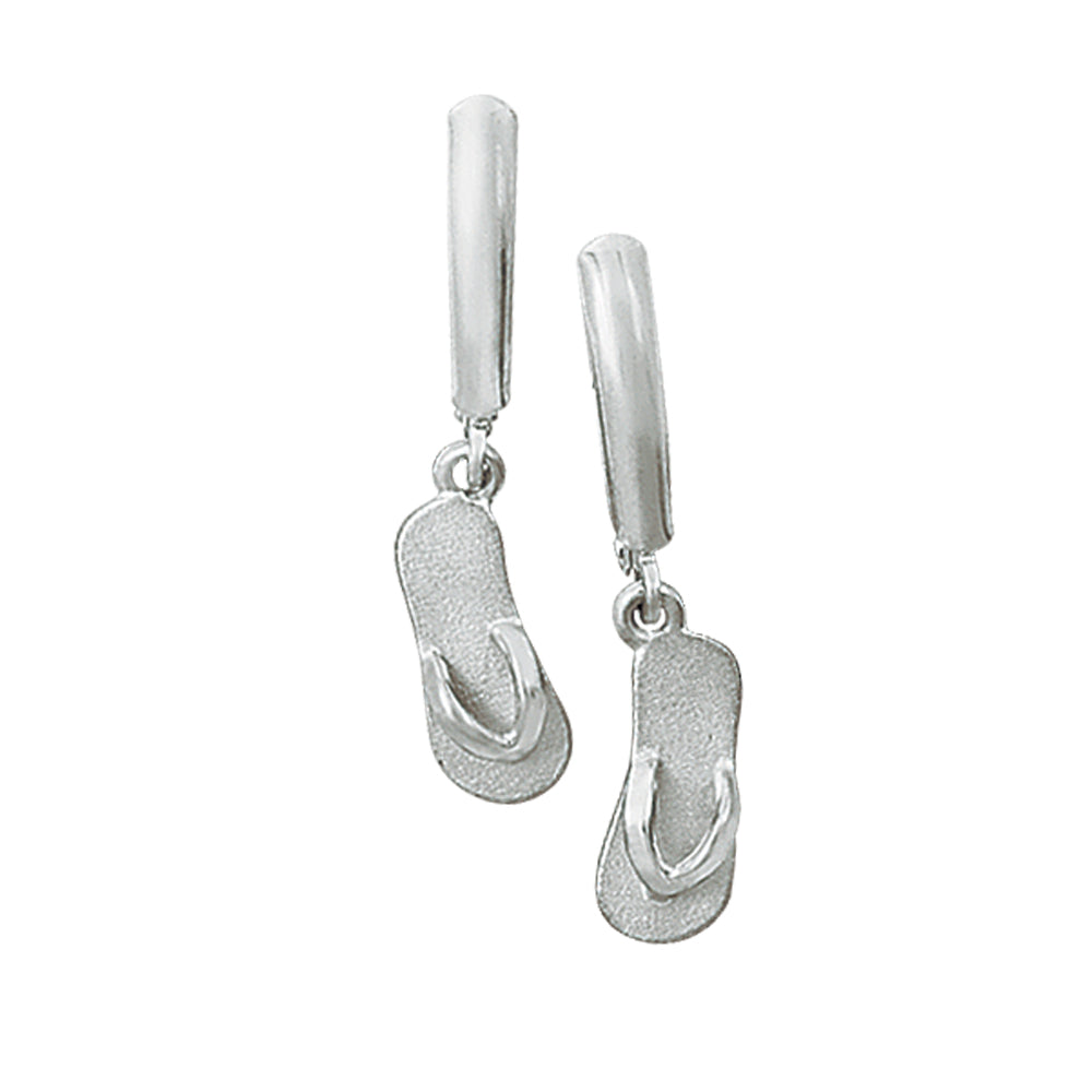 Sterling Silver Small Single Sandal Euro Wire Earrings
