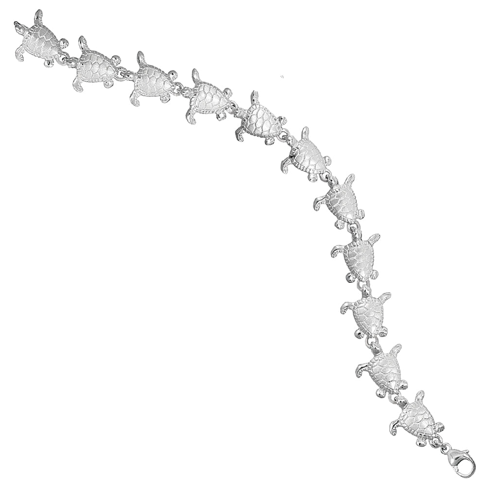 Sterling Silver Small Turtle Bracelet