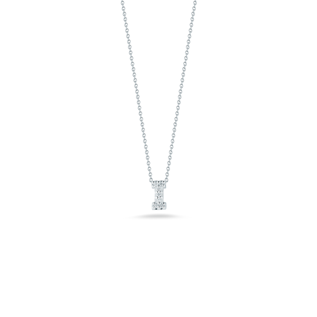 Roberto Coin Love Letter 18K White Gold Piece - Letter I