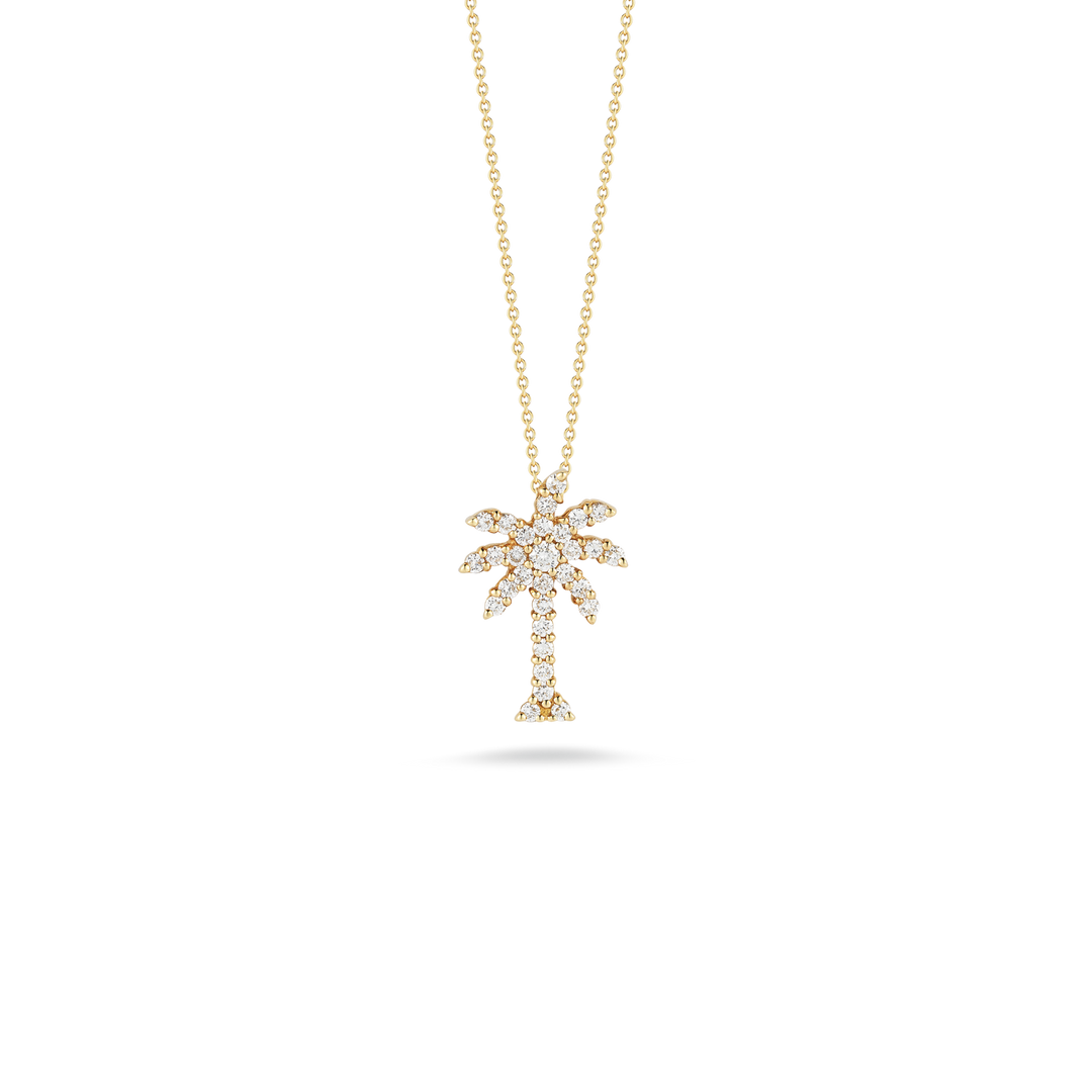 Roberto Coin Tiny Treasures 18K Yellow Gold Pendant - Lrg Palm Tree