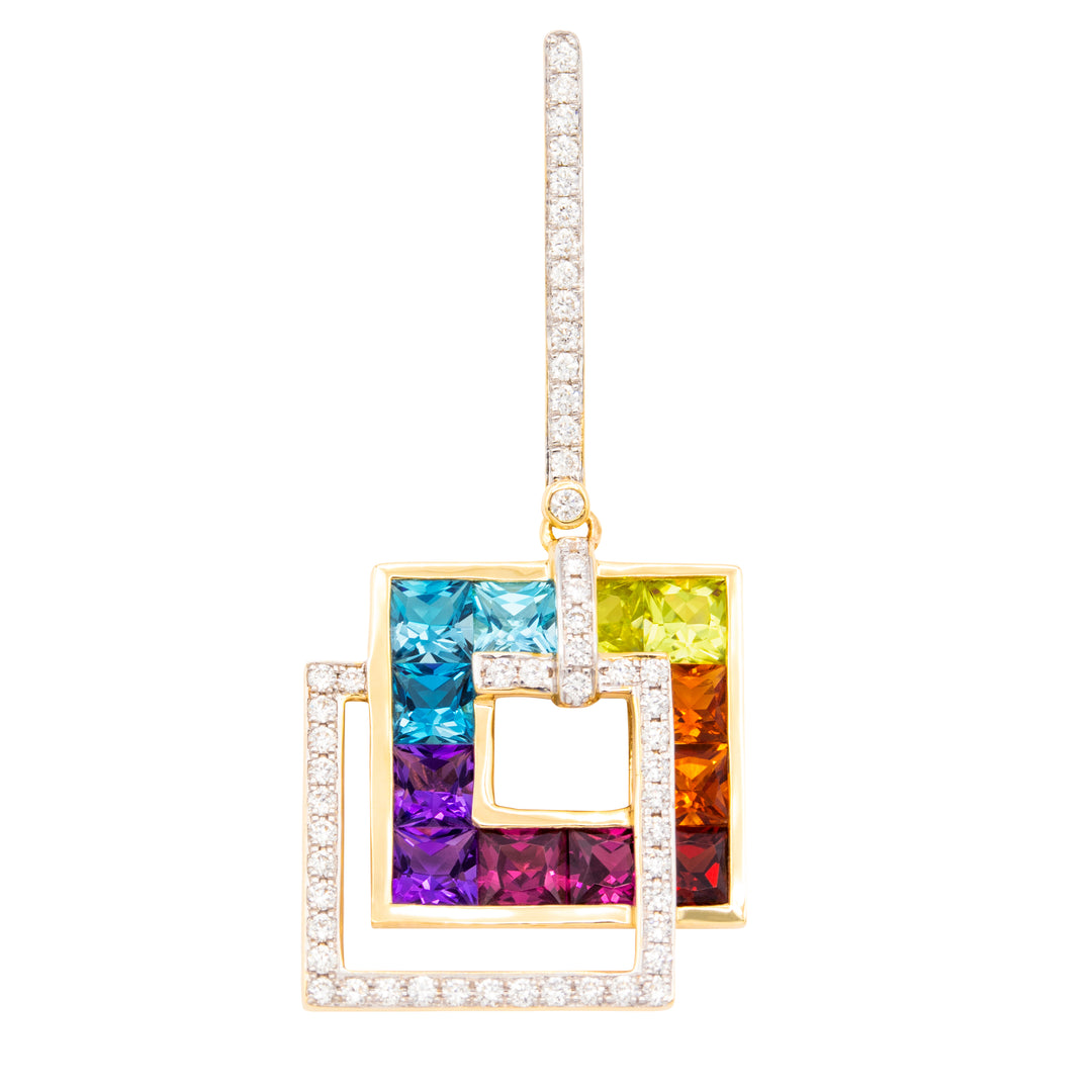 Bellarri Malibu Nouveau 14K Yellow Gold Multi-Color Gemstone & Diamond Enhancer
