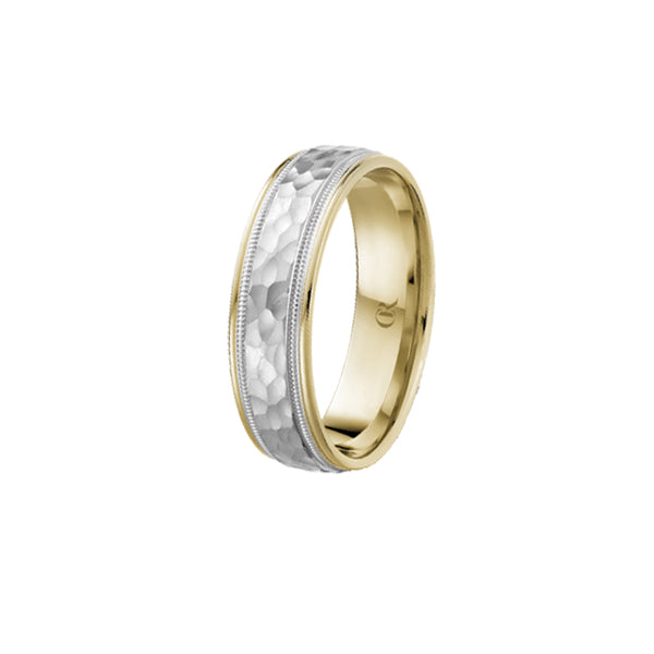 CrownRing 14K Two-Tone Gold 6.00mm Wedding Band