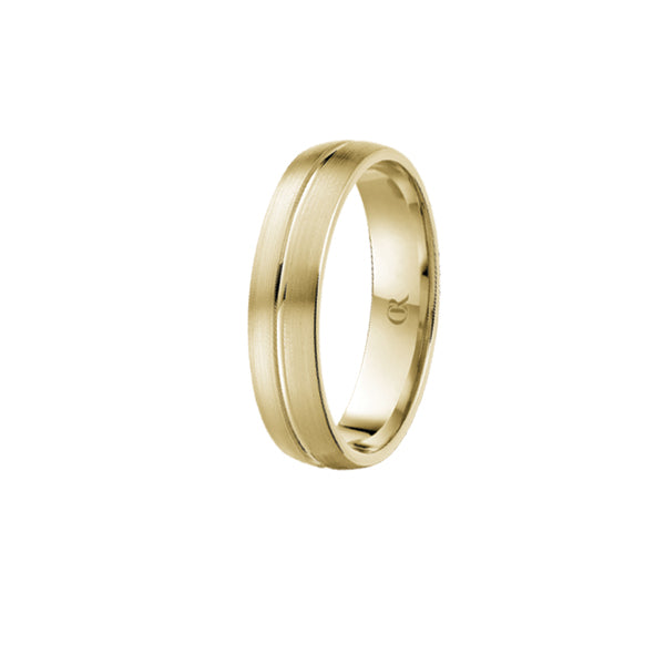 CrownRing 14K Yellow Gold 5.5mm Wedding Band