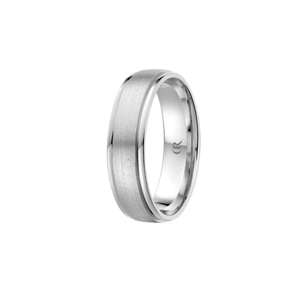 CrownRing 14K White Gold Classic 6.50mm Wedding Band