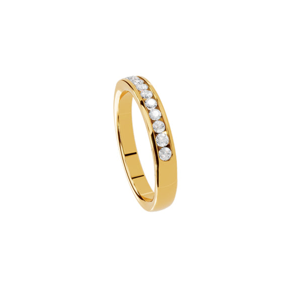 Congress Signature 14k Yellow Gold Channel-Set Diamond Band - 0.50 CTW