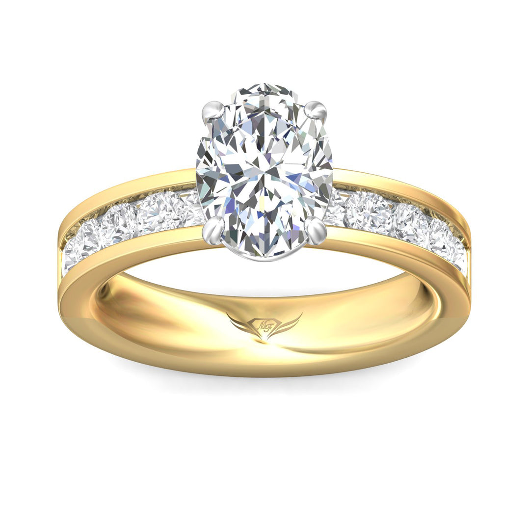 Martin Flyer 14 Channel/Shared Prong Engagement Ring