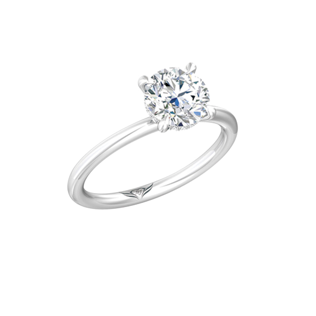 FlyerFit Solitaire Platinum Engagement Ring H-I SI2