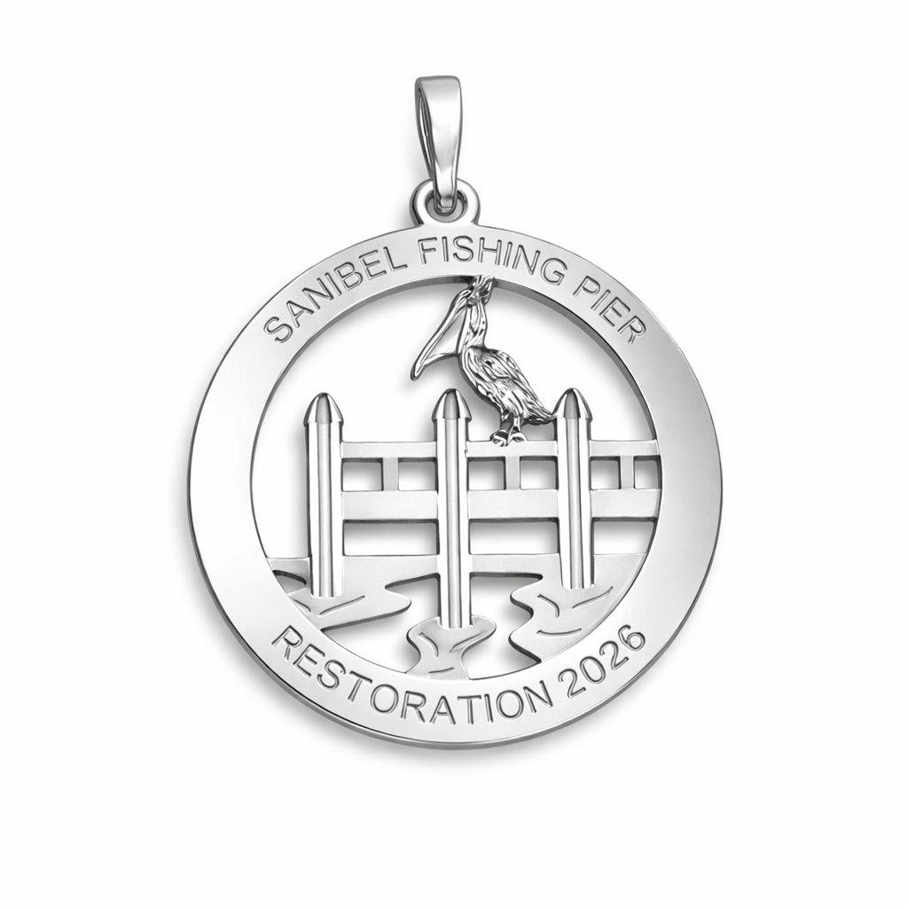 Sanibel Pier Restoration SS Pendant