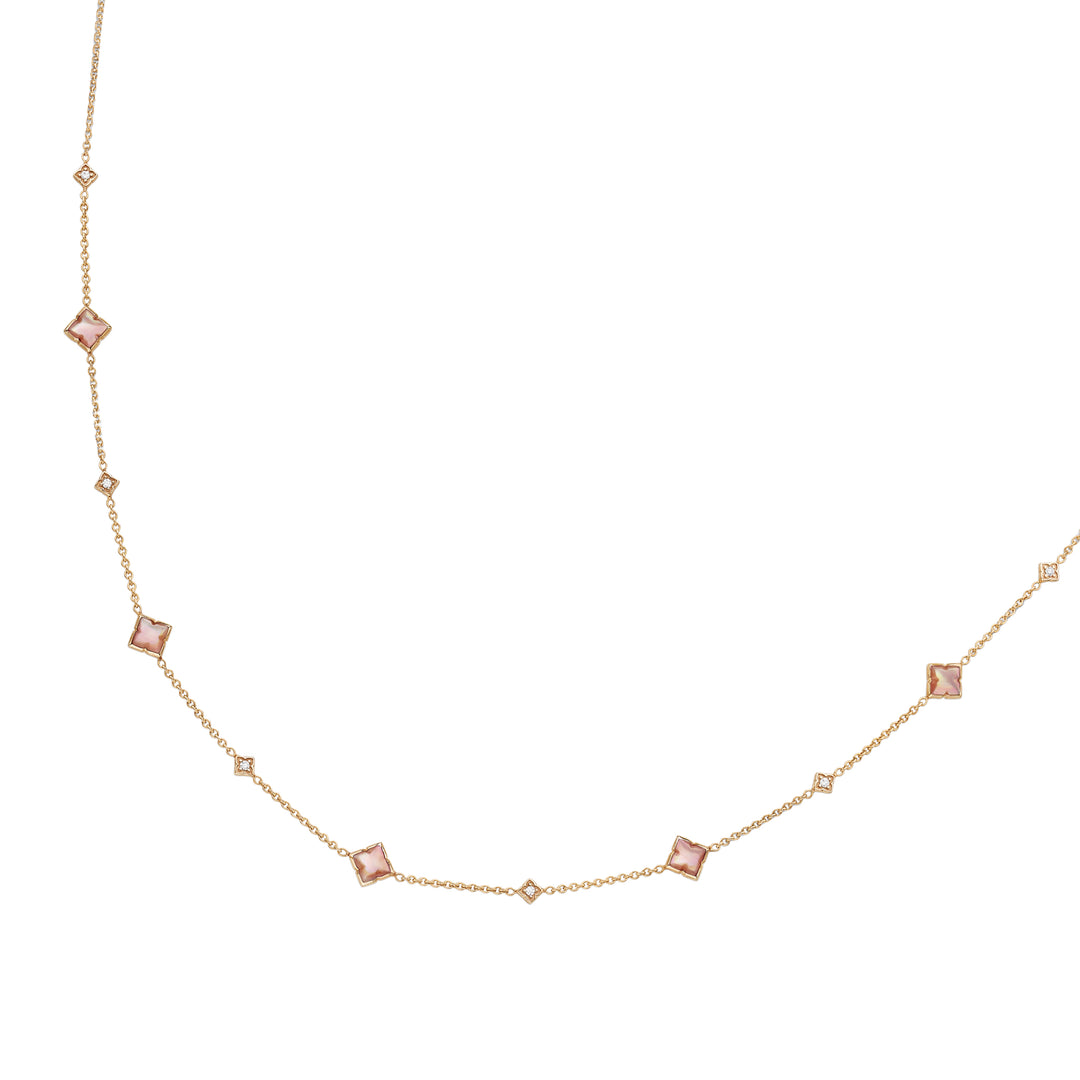 Kabana 14K Rose Gold Pink Mother of Pearl Necklace
