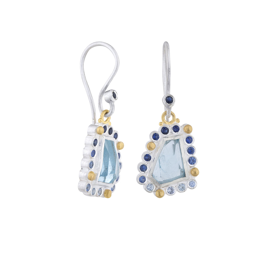 Lika Behar 24K Yellow Gold & Sterling Silver Dive-In Aquamarine Earrings