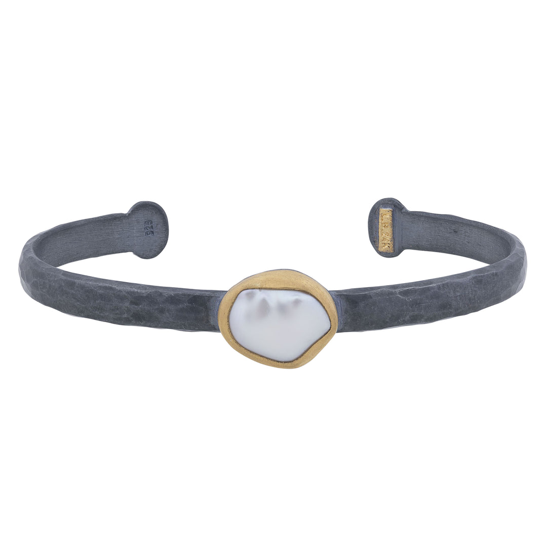 Lika Behar 24K Gold & Oxidized Silver Cuff Bracelet