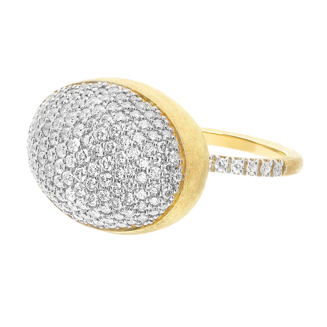 Nanis 18K Yellow Gold Dancing Gold Pavé Diamond Ring, Diamond 0.70 Ct, Size 7