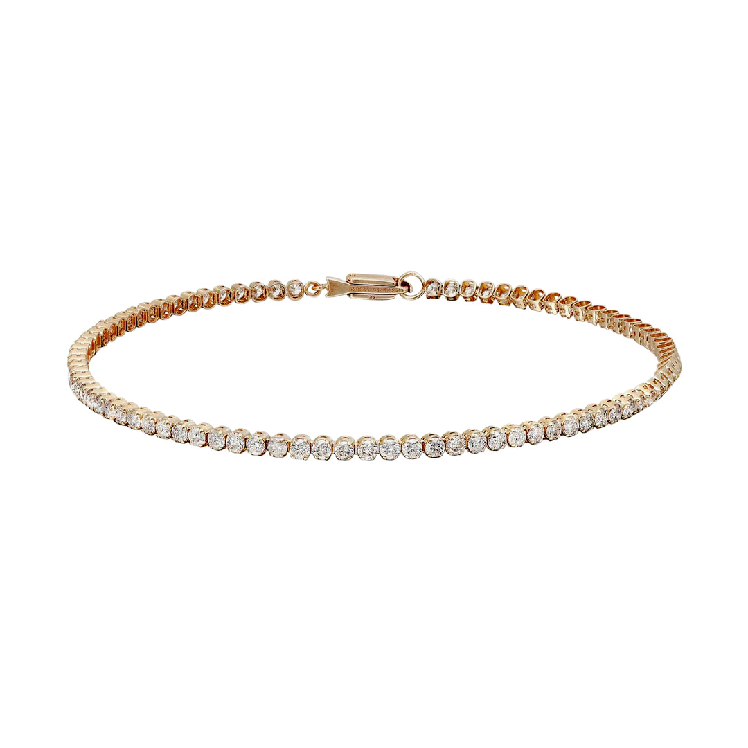 14K Yellow Gold 2.00 Ct Tennis Diamond Bracelet