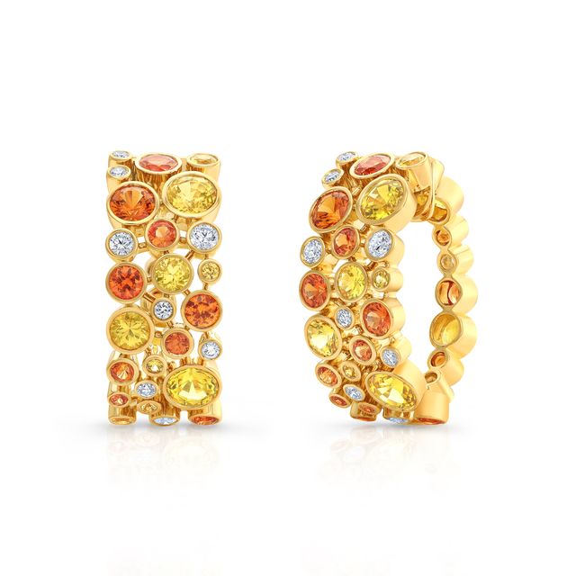 Robert Procop De La Vie Mixed Sapphire Earrings