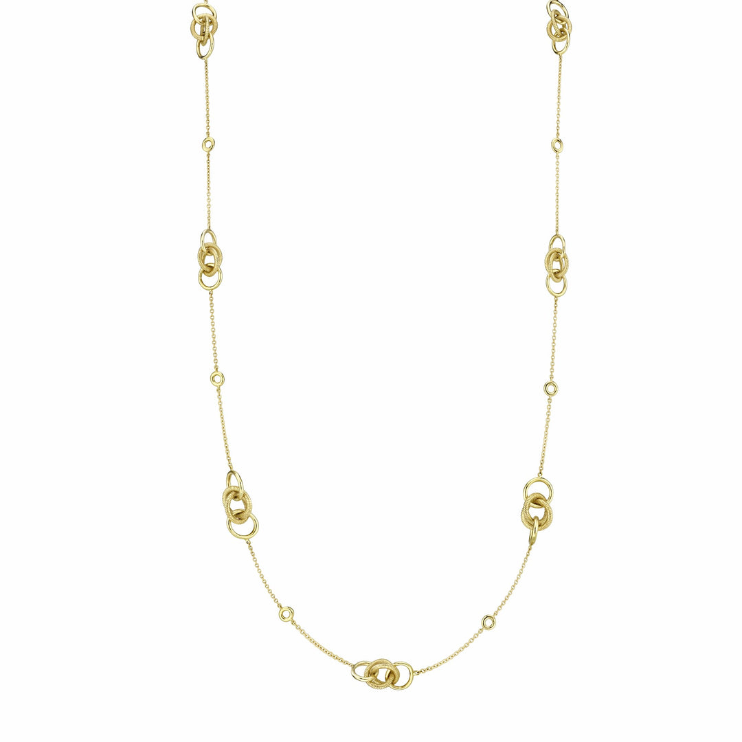 Sloan Street 18 Karat Yellow Gold Link Chain with Stride Detail