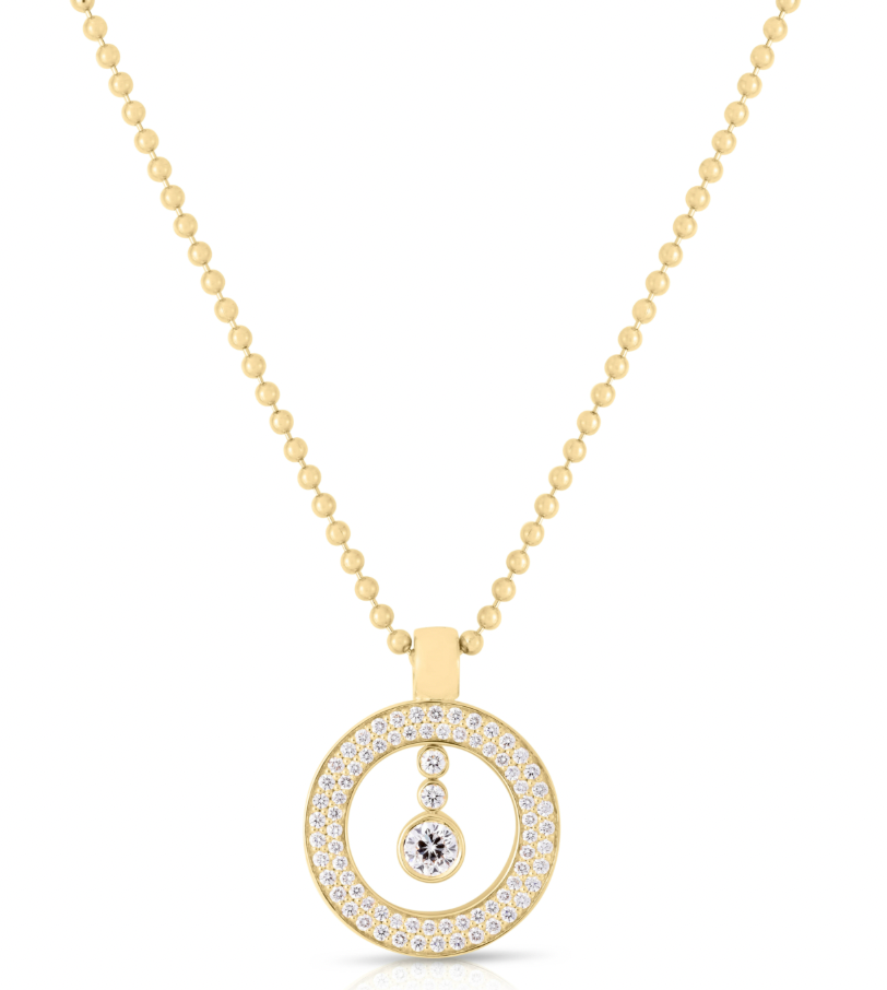 M RCO 18KY PAVE BABY O PD .55CT PAVE 18''
