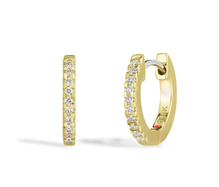 Roberto Coin 18K Yellow Gold Hoops - Small 22mm