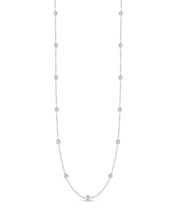 M RCO 18KW DIAM YARD NECKLACE D=.74TW